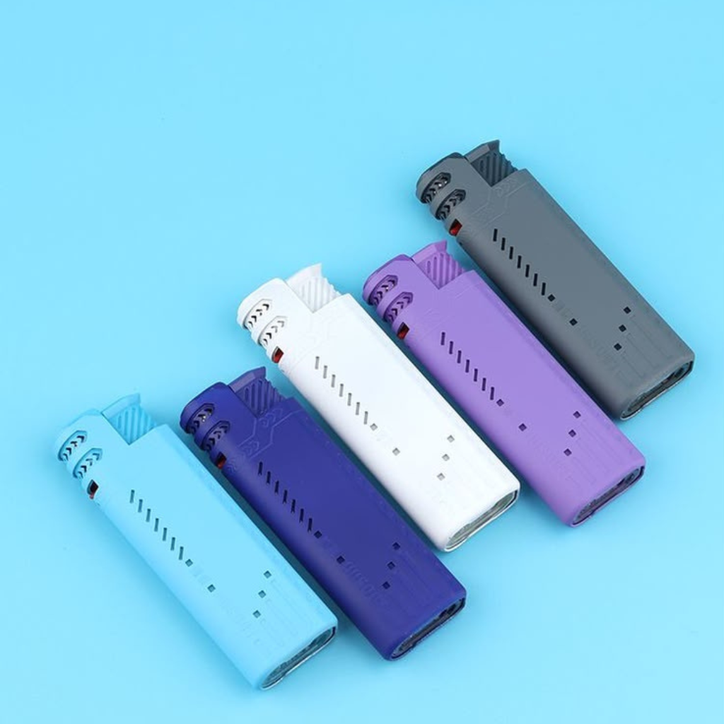 Q18 Windproof Lighter Straight Blue Flame Outer: 25 Pieces