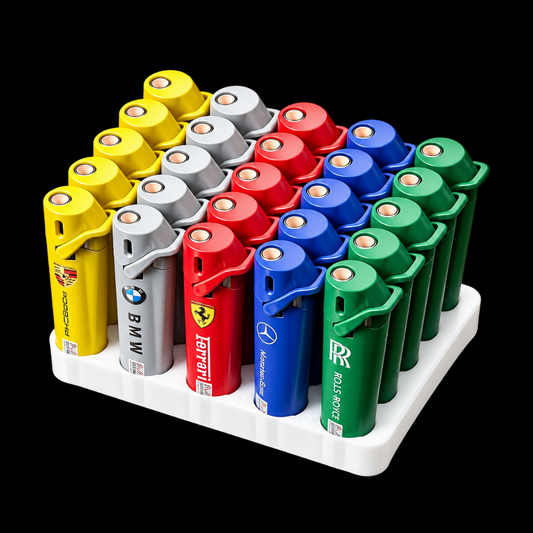 Jet Metal Windproof Lighters L17 Outer: 25 Pieces